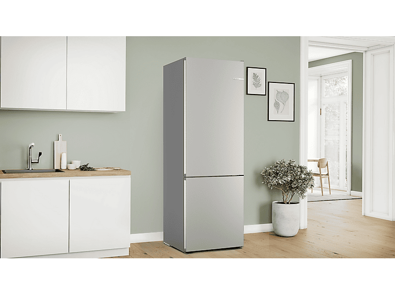 BOSCH Serie 4 KGN492IDF — Frigorífico combi, Altura 2030 mm, No Frost, Capacidad 440 l, Acero inoxidable
