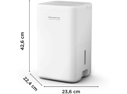 ROWENTA Extreme Dry Compact DH5250 — Deshumidificador, 14L/día, Superficie 40m², Silencioso, Blanco