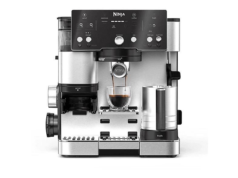 NINJA ES501EU — Máquina espresso, 1650 W, Negro, 9 bar, 1 tazas