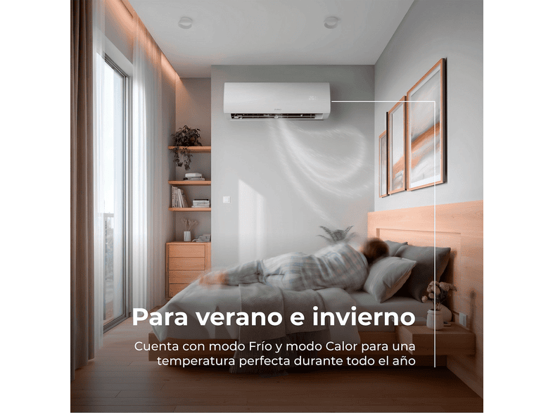 EVVO EVVO Clima WIFI 3x1 30.000 BTU (9.000 + 9.000+ 12.000) — Split 3x1, Blanco, 30000 fg/h, Función Inverter