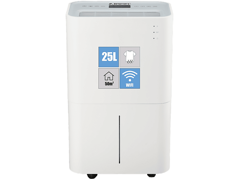 JOCEL JDE002173 25L — Deshumidificador, 50 m², Blanco, 4 l