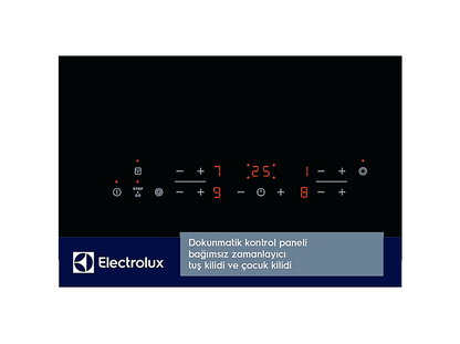 ELECTROLUX EHF6343FOK — Placa de vitrocerámica, 590 mm, Negro, 4 Fuegos zonas