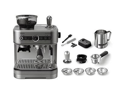 PHILIPS Barista Brew PSA3228/01 — Cafetera express, Molinillo integrado, Prensador calibrado premium, doble container de café, Capacidad 2,3l