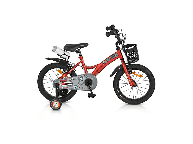 BYOX Robo — Bicicletas para niños, marco: 23 cm, Acero, rojo