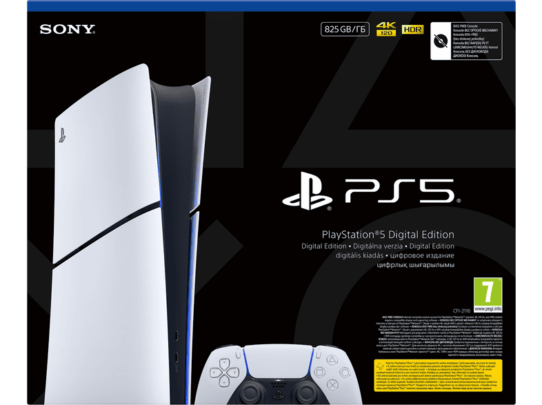 SONY PLAYSTATION PlayStation 5 Digital E Chassis (Slim) — Consola PS5, 825 GB, white
