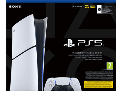 SONY PLAYSTATION PlayStation 5 Digital E Chassis (Slim) — Consola PS5, 825 GB, white