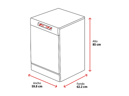 AEG FFB74927ZW — Lavavajillas, 14 servicios, 8 programas, 60 cm, Blanco