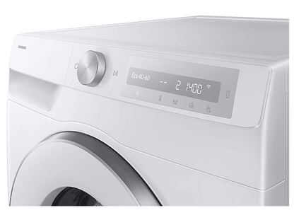 SAMSUNG WW90DG6U85HHU3 — Lavadora carga frontal, 9 kg, 23 programas, Blanco