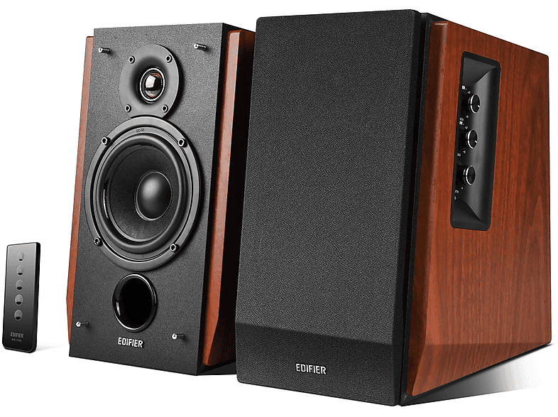 EDIFIER R1700BT — Altavoces Hifi Estéreo, Bluetooth, Brown, 66, 2 canales