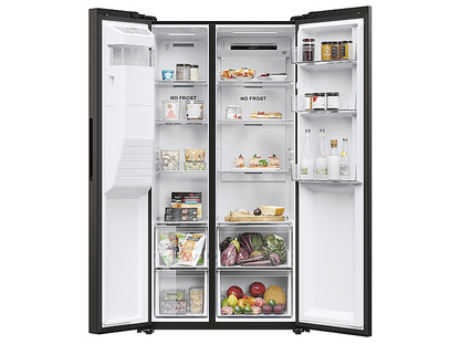 HAIER 34005237 — Frigorífico americano, Altura 1775 mm, Negro, No Frost, Dinámico (con ventilador)