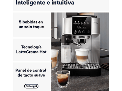 DE LONGHI — Cafetera superautomática, 1450W, De'Longhi Magnifica Start Milk, ECAM220.80.SB, 15bar
