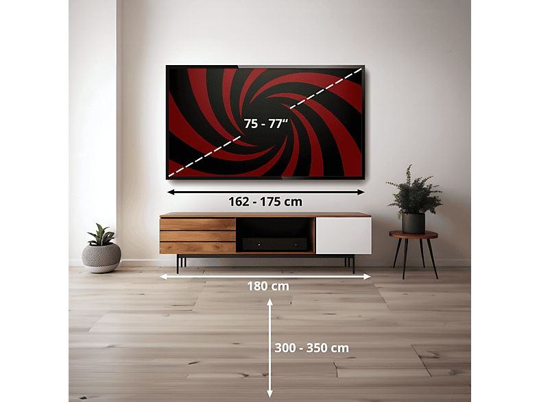 TCL 75X11L — TV SQD-Mini LED 75", Negro, UHD 4K, SQD-Mini, Smart TV con Google TV