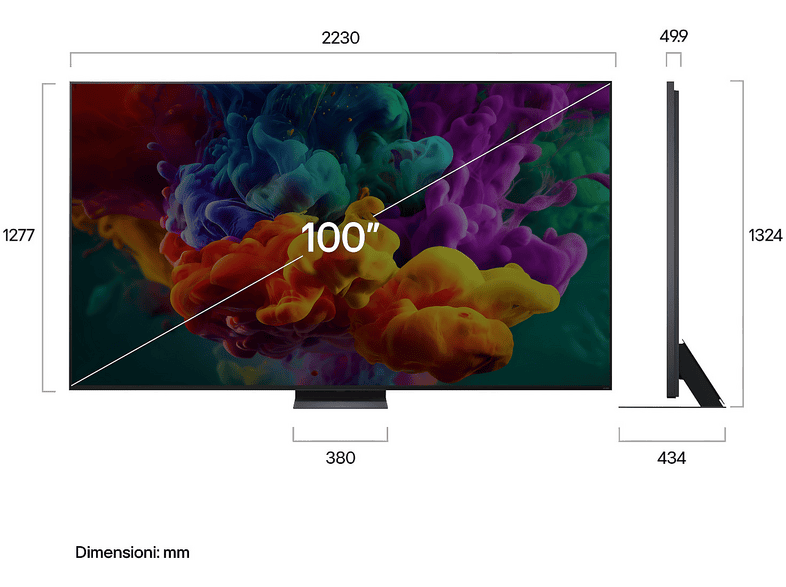 LG 100QNED87B6.API — TV QNED MiniLED 100", Negro, UHD 4K, α8 AI Processor 4K, Smart TV