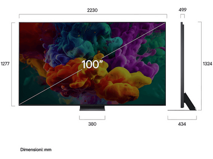 LG 100QNED87B6.API — TV QNED MiniLED 100", Negro, UHD 4K, α8 AI Processor 4K, Smart TV