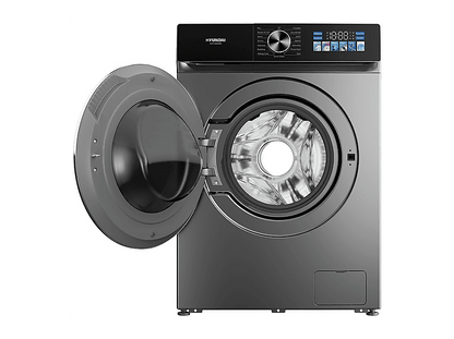 HYUNDAI HLF814IADI00 — Lavadora carga frontal, 8 kg, 15 programas, Inox
