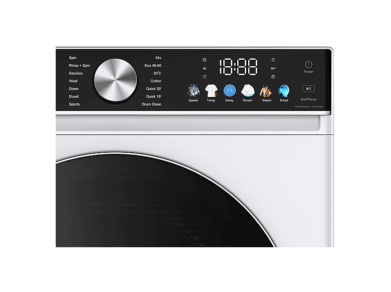 SVAN SL12401AIDVB — Lavadora carga frontal, 12 kg, 14 programas, Blanco