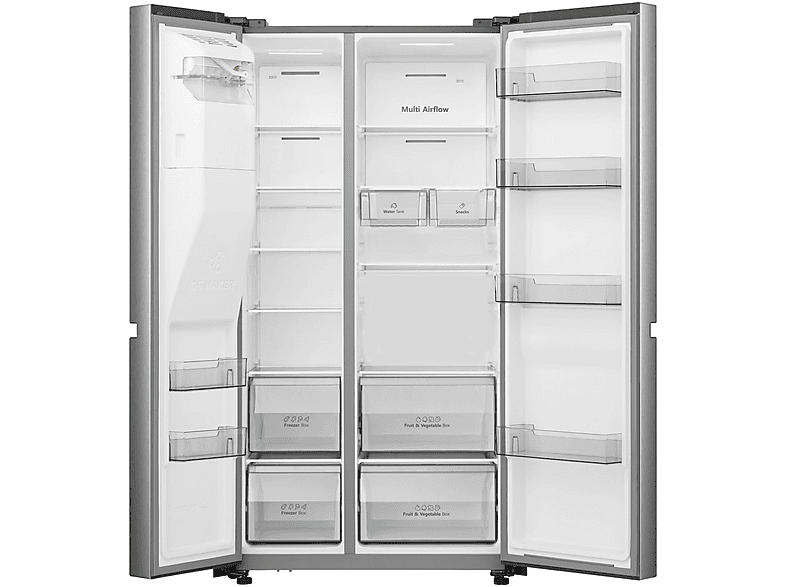 HISENSE RS818N4TIE1 — Frigorífico americano, Ventilado, Altura 1790 mm, No Frost, Capacidad 632 l