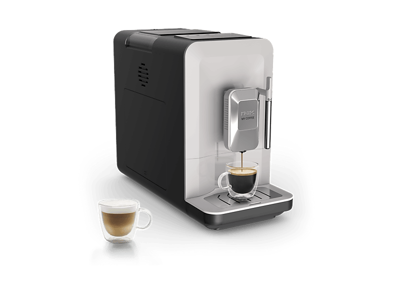 KRUPS My Coffee EA201B — Cafetera superautomática, Táctil, Molinillo, Compacta, Gris