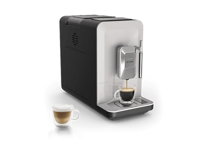 KRUPS My Coffee EA201B — Cafetera superautomática, Táctil, Molinillo, Compacta, Gris