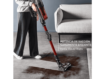 ROWENTA RH9A73 X - Force Flex 13.60 Animal Care — Aspirador escoba, 380 W, 0.65 L, Multisuperficie, Rojo