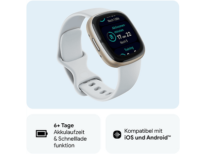 FITBIT SENSE 2 AZUL ORO — Smartwatch, 4.05 cm, Aluminio