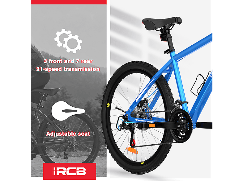 RCB GK2 — Bicicleta de Montaña, Titanio, Azul
