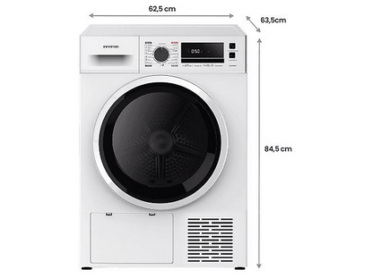 INFINITON SD-BC9DWP — Secadora Bomba de Calor, 9 kg, 16 programas, Blanco