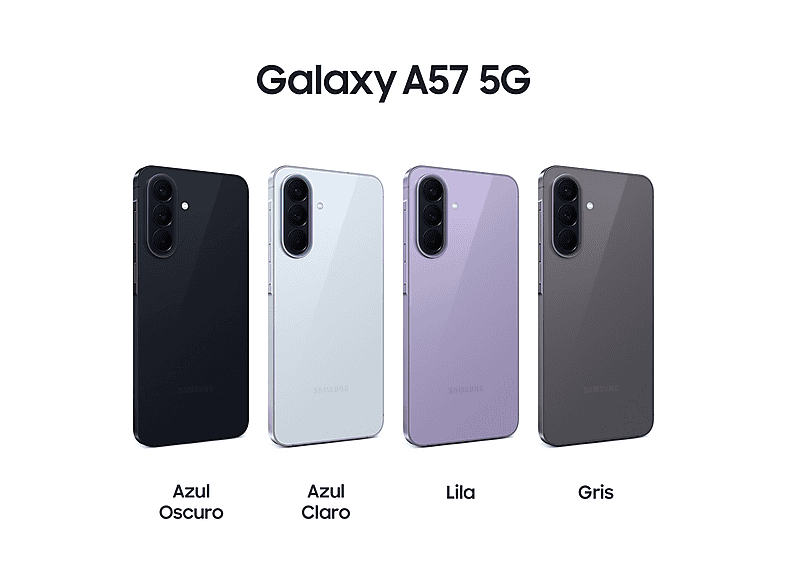 SAMSUNG Galaxy A57 — Smartphone, 256 GB, 8 GB RAM, 5000 mAh, Azul Oscuro