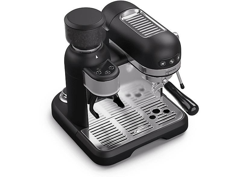 KLARSTEIN Bella Café Espresso — Cafetera espresso, 1550 W, Negro, 20 bar