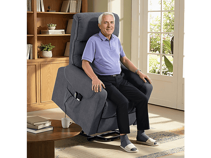 HOMCOM 713-090V92GY — Sillón levanta personas, 42,6 kg, Gris