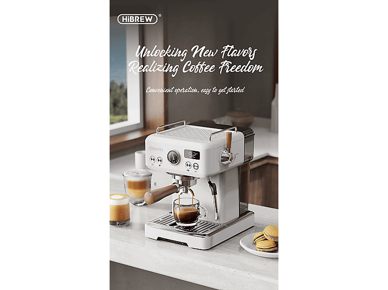 HIBREW H10PLUS-Blanco — Cafetera express, 1350 W