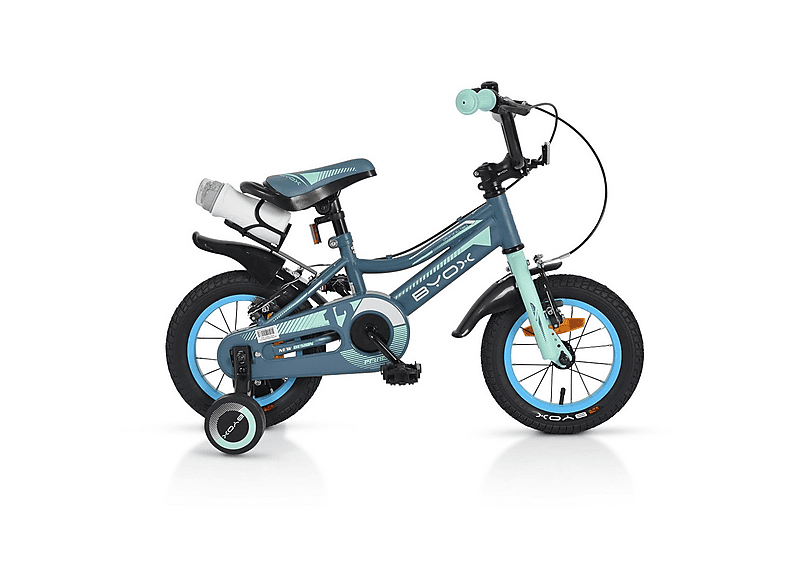 BYOX Prince de 12 pulgadas — Bicicletas para niños, marco: 19 cm, Acero, gris-azul