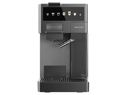 CECOTEC FreeStyle Latte T — Cafetera de cápsulas, 1350 W, Gris, 20 bar, 0,4 l