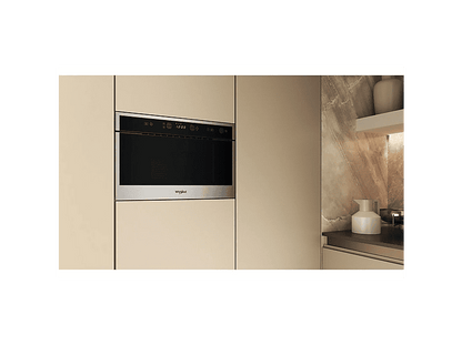 WHIRLPOOL WMN461BXF — Microondas integrable, 750 W, Negro, 22 l, Acero inoxidable