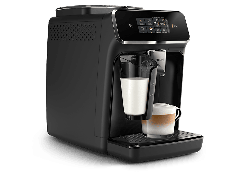PHILIPS EP2331/10 — Cafetera superautomática, Negro, LatteGo, 15 Bar, 4 Bebidas