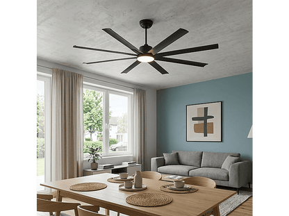 SELEOK NAPOLI_182 — Ventilador de techo, 6 velocidades, Negro