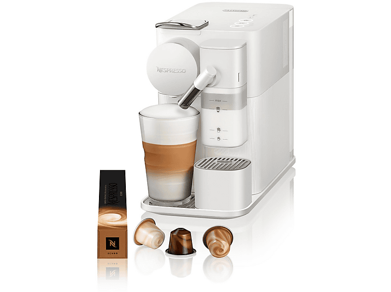 DELONGHI EN510.W LATTISSIMA ONE NEW OR — Cafetera de cápsulas, 1450 W, Blanco, 19 bar, 165 ml