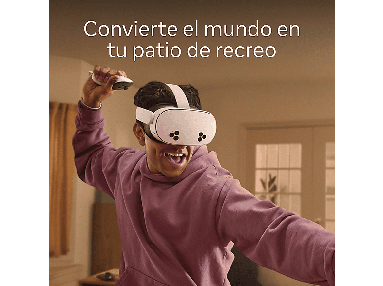 META Quest 3s — Gafas de realidad virtual, 128 GB, 8GB RAM, Blanco, Snapdragon XR2 Gen 2