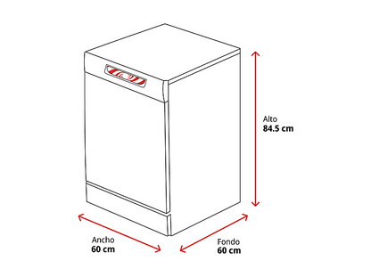 BALAY 3VS6361BP — Lavavajillas, 14 servicios, 6 programas, 60 cm, Blanco