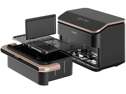 COSORI KOSP0027EUN DUAL BLAZE TWINFRY 10L — Freidora de aire, 2800 W, Negro