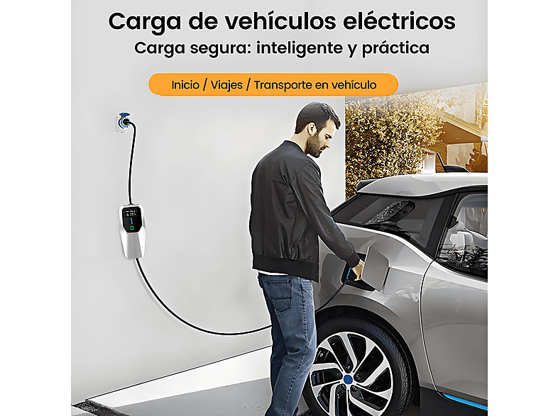 SMORGR 22KW 6A-32A,Tipo 2,IP67 — Cargadores vehículos eléctricos, Negro