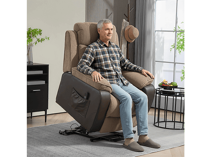 HOMCOM 713-178V92BN — Sillón levanta personas, 46 kg, Marrón