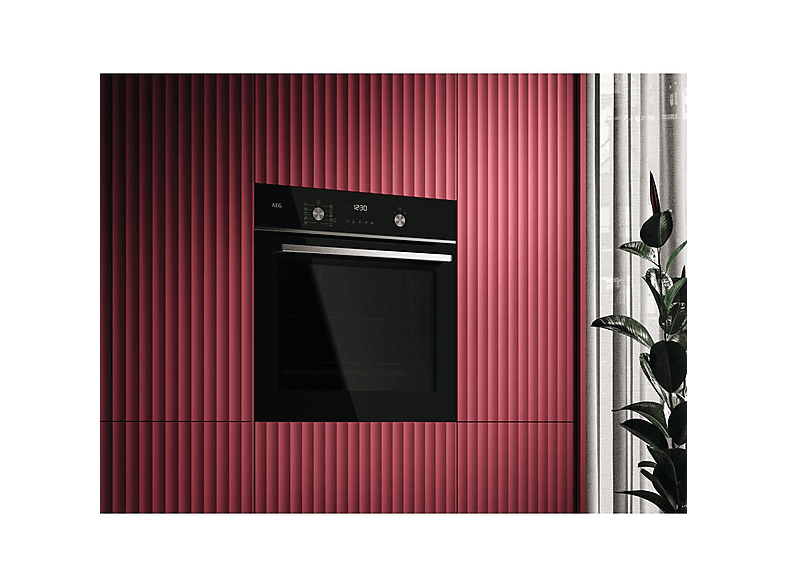 AEG Series 5000 OA5PB531AB — Horno convencional, Integrable, Pirolítico, 59,5 cm, Negro