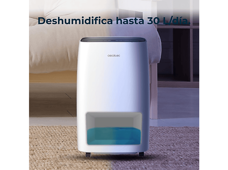 CECOTEC BigDry 10000 Expert Connected — Deshumidificador, 120 m², Blanco, 6 l