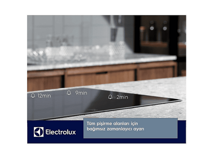 ELECTROLUX EHF6343FOK — Placa de vitrocerámica, 590 mm, Negro, 4 Fuegos zonas