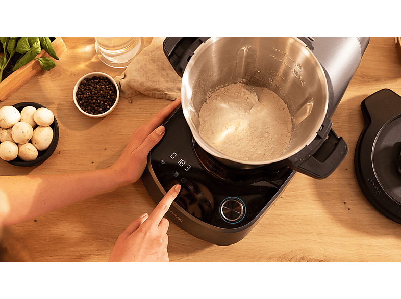 CECOTEC Mambo 11090 Habana — Robot de cocina, 1600W, Negro, 3.3 l, 37 funciones