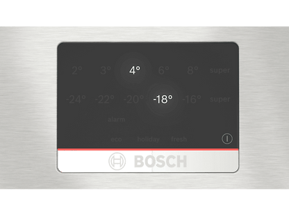 BOSCH KGN397ICT — Frigorífico combi, Altura 203 cm, Inox, No Frost, Capacidad 363 l