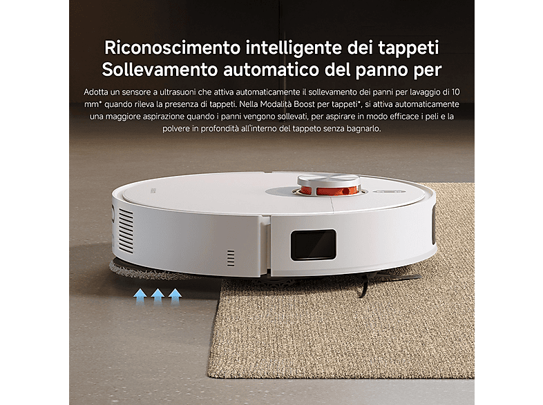 XIAOMI BHR8859EU X20 PRO EU — Robot aspirador, 55 W, Blanco, Potencia de succión 7 kPa, Depósito 2,5 l