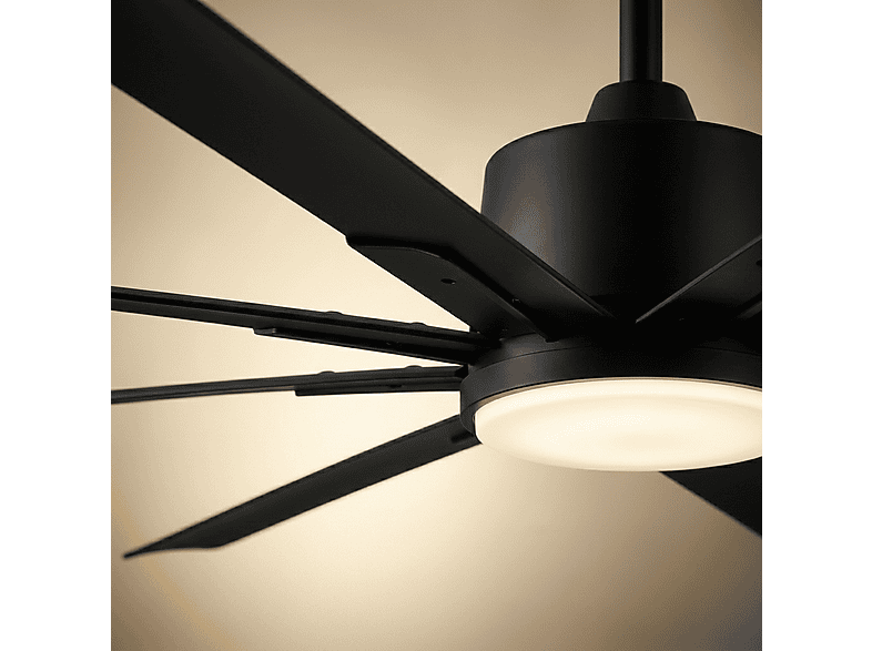 SELEOK NAPOLI_182 — Ventilador de techo, 6 velocidades, Negro