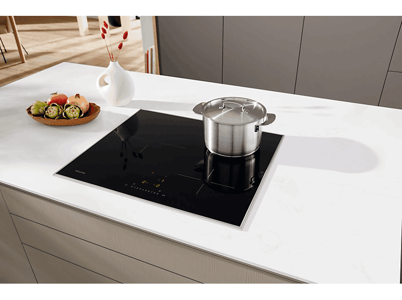 MIELE KM 7360 FL — Placa inducción, Zona grande 14-28 cm, 62 cm, Negro, 3 zonas